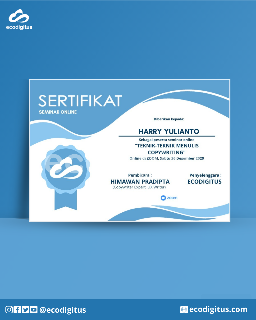 Jasa Desain E-Sertifikat